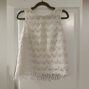 Lilly Pulitzer White Lace Women’s Tank Top